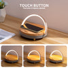 3-in-1 Wooden Bluetooth Speaker with Wireless Charger & Night Light