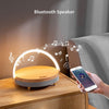 3-in-1-Bluetooth-Lautsprecher aus Holz mit kabellosem Ladegerät und Nachtlicht 