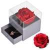 Boîte à bijoux en rose éternelle pour la Saint-Valentin